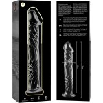 NEBULA SERIES BY IBIZA - MODELLO 12 DILDO IN VETRO BOROSILICATO 17 X 3,5 CM ROSA